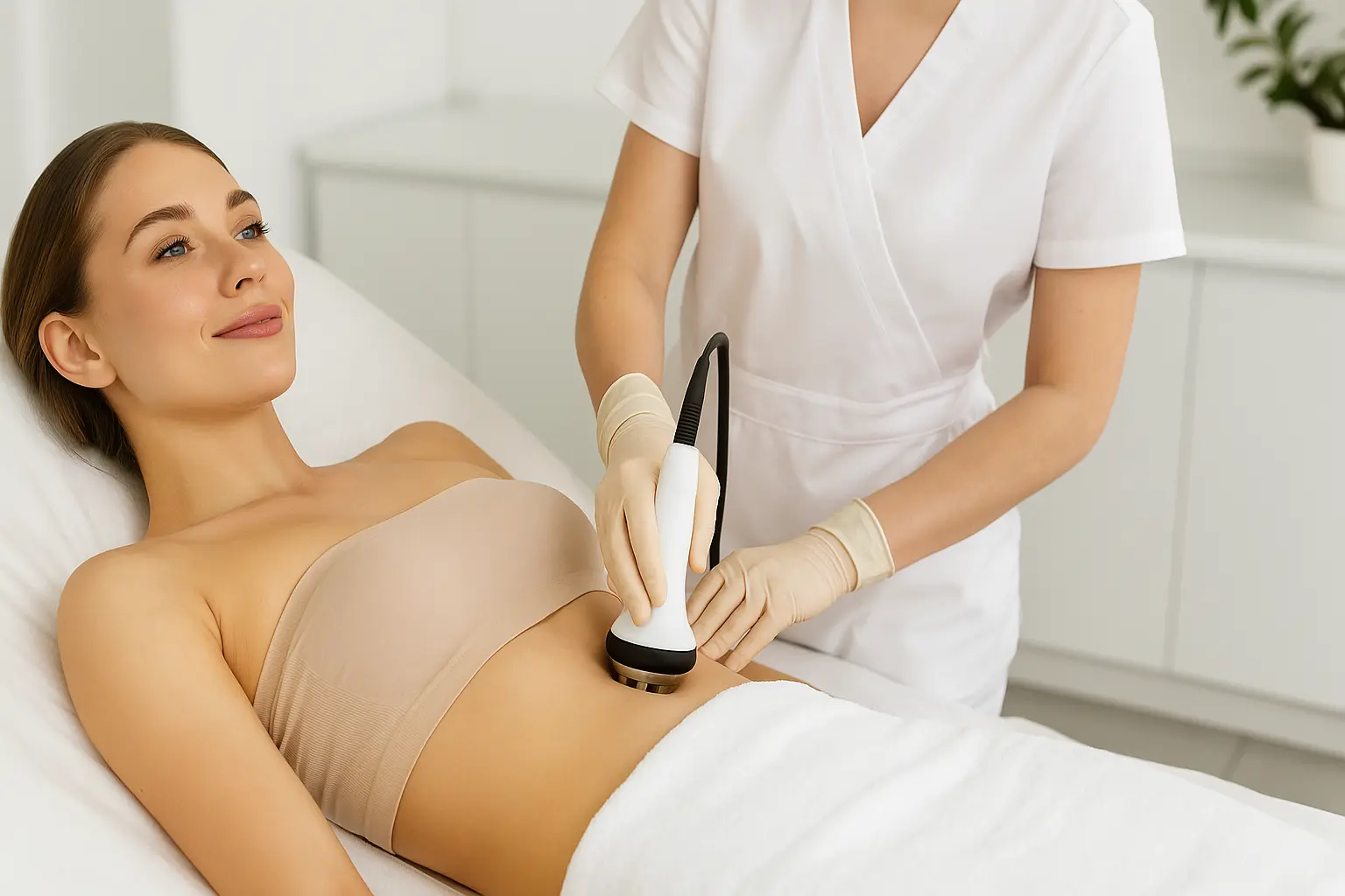 antes y después de cavitación